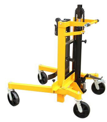 China Hydraulic Drum Stacker 0.3m Lifting Height Eagle-gripper Type with 400Kg Load for sale
