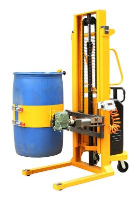 China 450Kg Load Hoop Type Electric Forklift Drum Lifter with Electronic Balance for sale