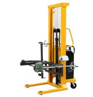 China Gripper Type 1.6m Lifting Height And 500Kg Load Electric Drum Lift Manual Rotating with Electronic Balance for sale