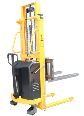 China 1.5t Loading Semi Electric Stacker , Drum Stacker DC 12V 120Ah for sale