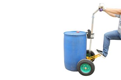 China Single Man Gripping Inflated tire oil drum trolley , Eagle - gripper Type for sale