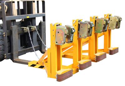 China Four Drums Lifting Once Forklift Attachments Drum Handling for Library / Restaurant for sale