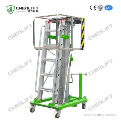 China 4.6m Platform Height 125kg Load Capacity Manual Winch Elevating Work Platform for sale