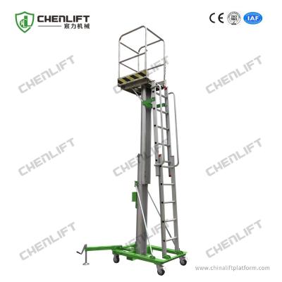 China SP32 Model 125kg Load Manual Winch Elevating Lift Platform with Tilted Platform for sale