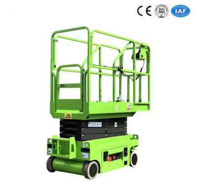 China Mini Self-propelled Scissor Lift 3 Meters For Aerial Work With Hydraulic Turning Wheel for sale