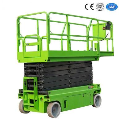 China Electric Self Propelled Scissor Lift Hydraulic Lift Table 10m Working Height 230Kg for sale