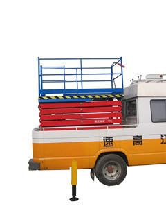 China 450Kg Loading Capacity Truck Mounted Scissor Lift 7.5M Lifting Height for sale