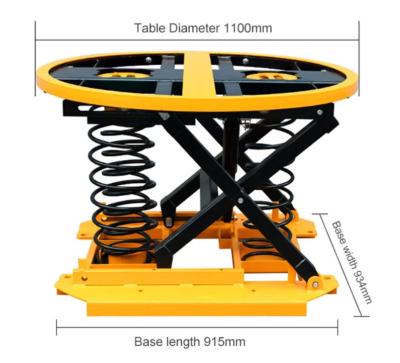 中国 2トンのばねによって活動化させる上昇テーブルのプラットホーム 販売のため
