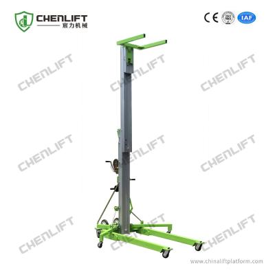 China Portable Manual Material Lift 5 Meters Load Platform With 200Kg Rated Load for sale