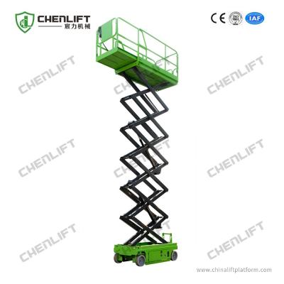 China 10m Working Height Hydraulic Self Propelled Scissor Lift with Extension Platform for sale