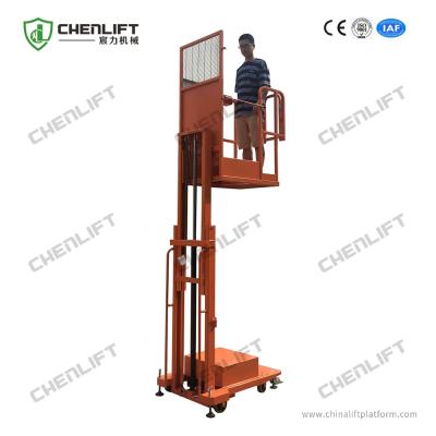 China 10FT Semi Electric Order Picker Warehouse Lifting Equipment High Efficiency for sale