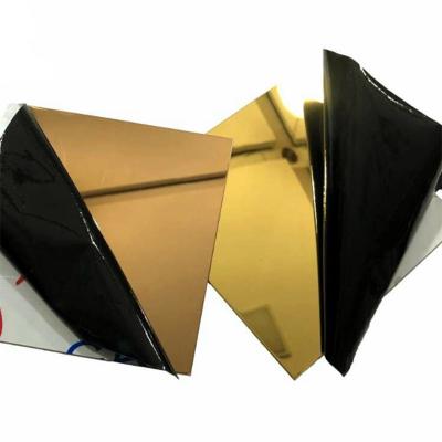 China VAGOS de oro de la hoja de AISI 8k Rose Gold Mirror Stainless Steel brillantes en venta