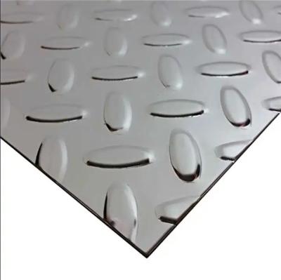 China 304 316 MS Checkered Sheet ASTM Embossed Stainless Steel Plate for sale