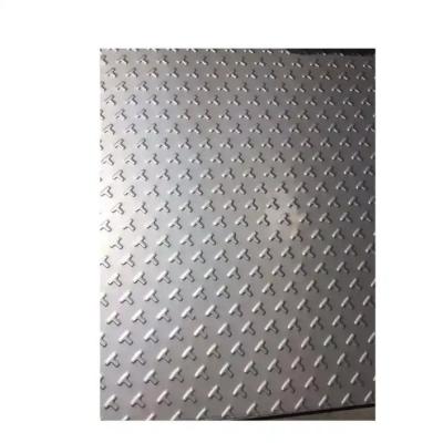 China Customized Embossed Stainless Steel Sheet 316 SS 304 Chequered Plate for sale