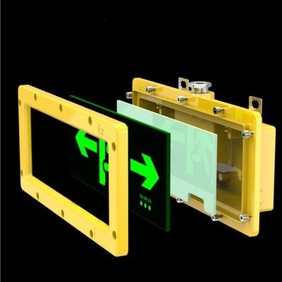 China Twin Head Safety Emergency Exit Sign Lights Led Lamp Emergency Anti Explosive Light for sale