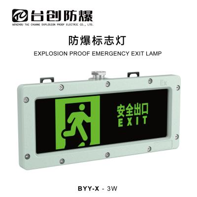 China Led Explosion Proof Exit Lights Sign ATEX 36 Vdc 3w for sale