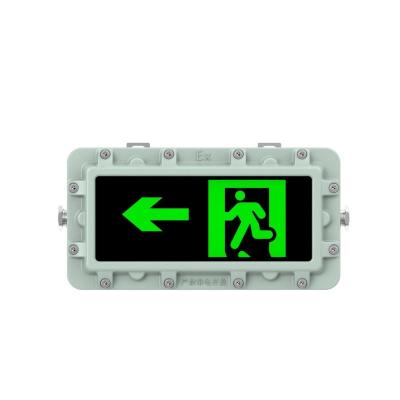 China 220v Atex Explosion Proof Led Exit Sign 2*3w Rechargeable Explosion Proof Emergency Led Lamps for sale
