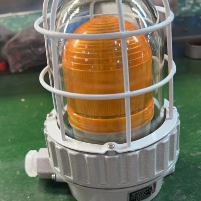 China 24vdc 36vdc 110vac Explosion Proof Strobe Lights ATEX 90db Red Yellow Visual Audible Lamp for sale