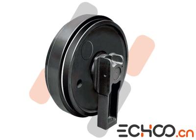 China Hardness Rail Surface Front Idler Excavator / Idler Pulley Wheel Maintain Track Tension for sale