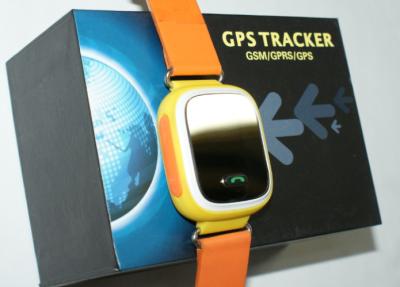 China Sporting Wrist Child Tracking Watch Orange GSM With 5m GPS Accuracy for sale