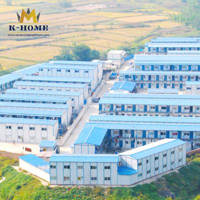 China Workers Accommodation Steel Frame Prefab House  Temporary Pre Built Houses for sale