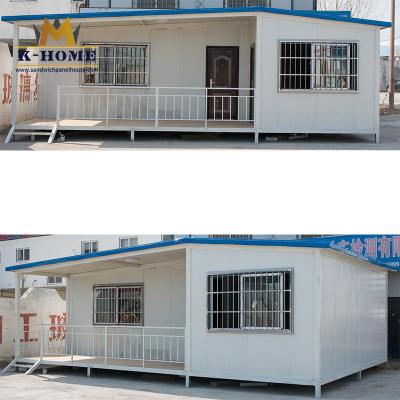 China Durable Sandwich Panel Prefab Homes With Foot Supports And Modular Construction for sale