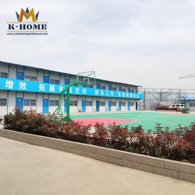 China Prefabricated Labour Colony Steel Frame Prefab House With Kitchen Dining Hall for sale