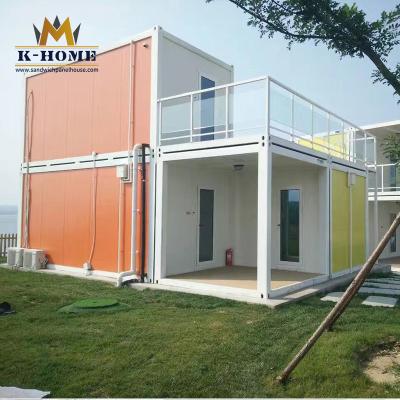 China Tiny Sandwich Panel Container House  Modular Flat Pack Affordable Prefab Homes for sale