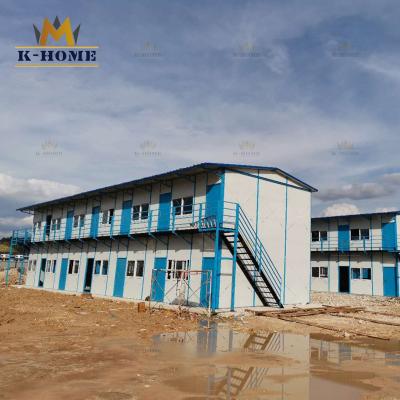 China Tempoary Movable Low Cost Sandwich Panel House For Camp for sale