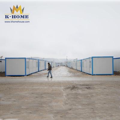 China Low Cost Steel Structure Prefab Sandwich Panel House Construction Site Dormitory For Workers for sale