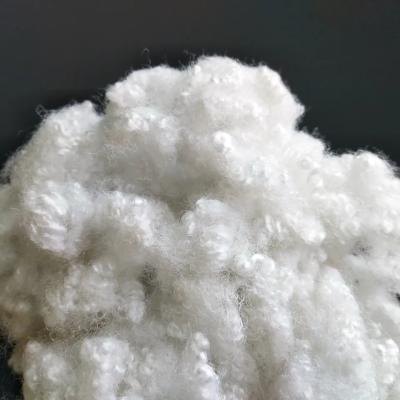 China High-Crimp Polyester Staple Fiber for Fabric in White/Black/Grey/Colorful for sale