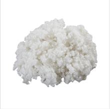 China White Recycled Synthetic Polyester Fibre Elasticity And Softness for sale