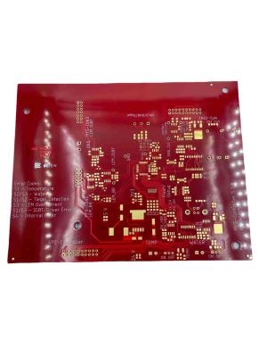 China Red Solder Mask FR4 PCB Circuit Board 4 Layers 2.4mm Thickness for sale