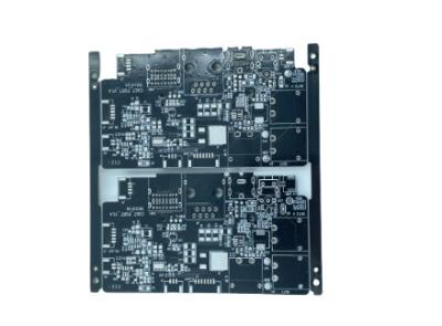 China 0.2mm Multi Gelaagde PCB met Zwarte Silkscreen en Groen Soldeerselmasker Te koop