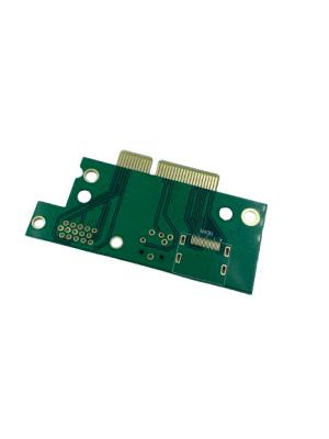 China 4 Layer Circuit Board Green Oil White Characters Immersed Gold Finger Board for sale