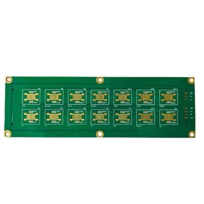中国 Green Prototype PCB Assembly 2-Layer PCB With Min Solder Mask Bridge Of 0.1mm 販売のため