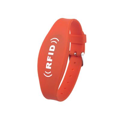 China LOGO Printed RFID Chip Wristband For Events Management Watch Strap Adjustable for sale