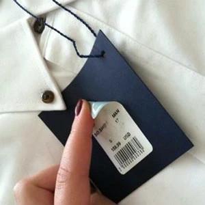 China UHF Paper Adhesive Inlay RFID Tag , Clothing Sticker Apparel Tag Label For Garment Tracking for sale