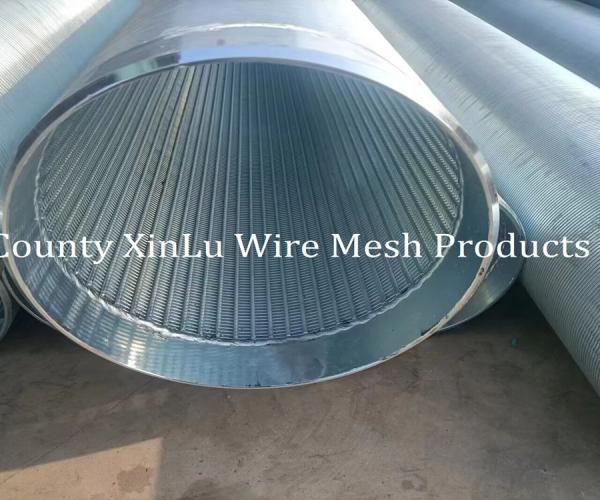 Quality Galvanized Wedge Wire Strainer Pipe Water Well Screen Pipe 219mm Profile V Wire for sale