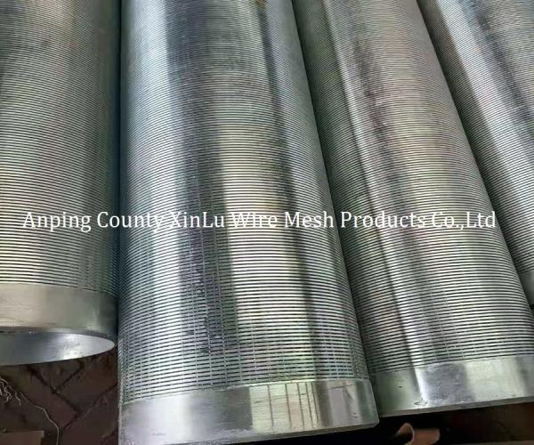 Quality Galvanized Wedge Wire Strainer Pipe Water Well Screen Pipe 219mm Profile V Wire for sale