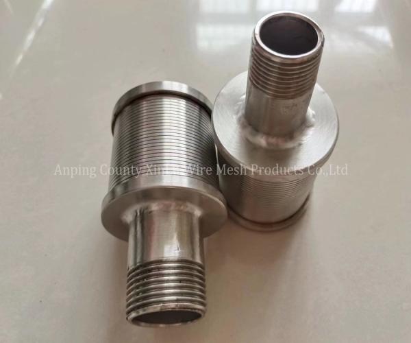 Quality Stainless Steel 316L Screen Nozzle Shape Wedge Wire Johnson Screen with Contunous SLot Filter Nozzle for sale