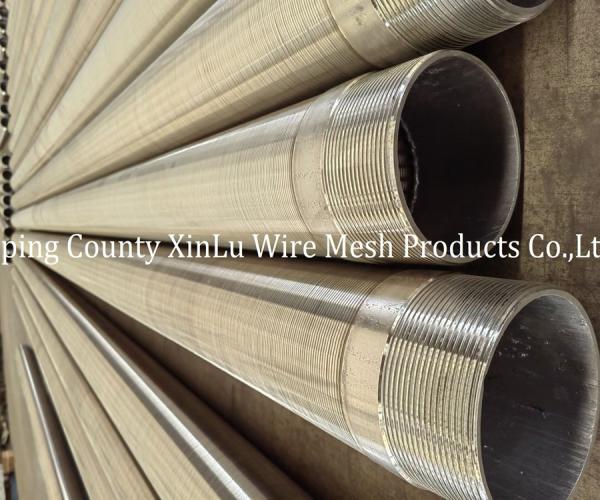 Quality Wedge Wire Screen Tube/pipe Johnson Screen Mesh with V Wire Support in Round for sale