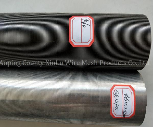 Quality Wedge Wire Screen Tube/pipe Johnson Screen Mesh with V Wire Support in Round for sale