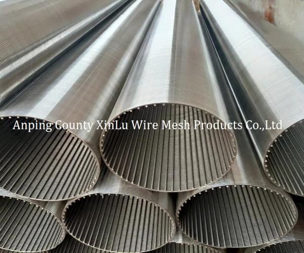 Quality V Shape Wedge Wire Wrapped Johnson Continuous Slot Well Screen Pipe with for sale