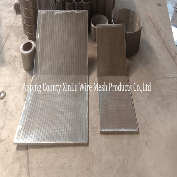 Quality Wedge Wire Flat Panel Johnson Screen Mesh with Flat Plate Dewatering Screen for sale