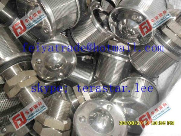 Quality HARTZ ALLOY JOHNSON SCREEN NOZZLES / STAINLESS STEEL FILTER NOZZLE / WEDGE WIRE for sale