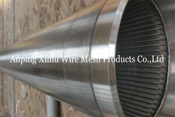 Quality Johnson Wedge Wire Wraped Continuous Slot Strainer Pipe From Xinlu Metal Wire for sale