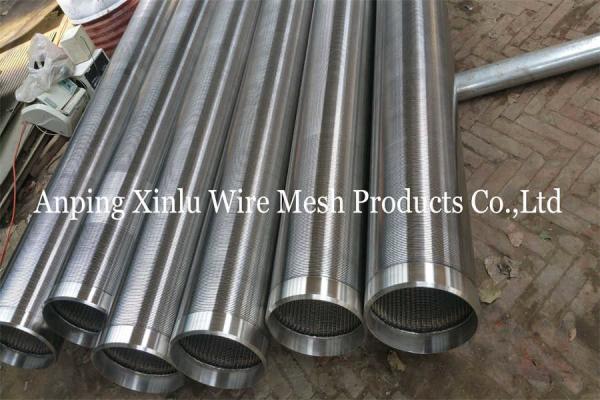 Quality Johnson Wedge Wire Wraped Continuous Slot Strainer Pipe From Xinlu Metal Wire for sale