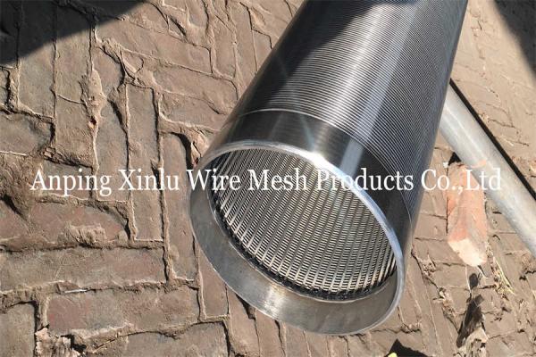 Quality Johnson Wedge Wire Wraped Continuous Slot Strainer Pipe From Xinlu Metal Wire for sale