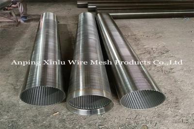 China 304L/316 Wedge Wire Spiral Continuous Slot Well Screen Tube Full Welding Technology for sale